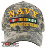 NEW! US NAVY VIETNAM VETERAN SHADOW USN CAP HAT ACU CAMO