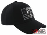 NEW! POW MIA BLACK USA FLAG CAP HAT BLACK
