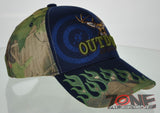 NEW! HUNTER HUNT DEER BUCK OUTDOOR SPORTS SIDE FRAME CAP HAT NAVY