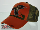 NEW! PHEASANT HUNTING BORN TO HUNT ORANGE CAMO CAP HAT