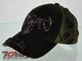 NEW! DEER HUNTER BUCK OUTDOOR SPORT CAP HAT BROWN CAMO