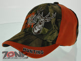 NEW! DEER HUNTER BUCK HUNTING CAP HAT N1 CAMO ORANGE