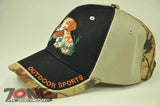 NEW! HUNTER PHEASANT DOG OUTDOOR HUNTING CAP HAT BLACK