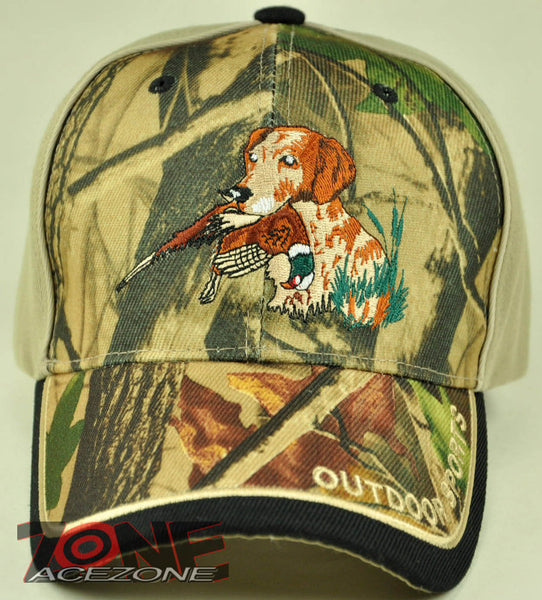 NEW! HUNTER PHEASANT DOG OUTDOOR HUNTING CAP HAT CAMO