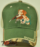 NEW! HUNTER PHEASANT DOG OUTDOOR HUNTING CAP HAT OLIVE