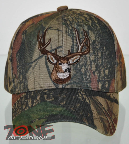 DEER BIG BUCK OUTDOORS HUNTING S. FLAME CAP HAT ALL CAMO