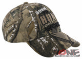 BORN TO HUNT FORCED TO WORK DEER BUCK HUNTING BALL CAP HAT CAMO