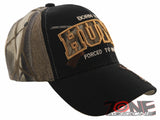 BORN TO HUNT FORCED TO WORK DEER BUCK HUNTING CAP HAT BLACK