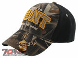 BORN TO HUNT FORCED TO WORK DEER BUCK HUNTING CAP HAT CAMO