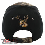 BORN TO HUNT FORCED TO WORK DEER BUCK HUNTING CAP HAT CAMO