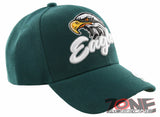 NEW! BIG EAGLES HEAD BALL CAP HAT GREEN