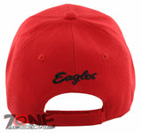 NEW! BIG EAGLES HEAD BALL CAP HAT RED