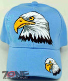 NEW! BIG DOUBLE EAGLES SHADOW CAP HAT SKY BLUE