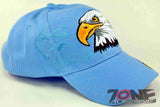 NEW! BIG DOUBLE EAGLES SHADOW CAP HAT SKY BLUE