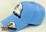 NEW! BIG DOUBLE EAGLES SHADOW CAP HAT SKY BLUE