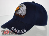 NEW! BIG EAGLES BALL CAP HAT NAVY