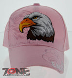 NEW! BIG EAGLES BALL CAP HAT PINK