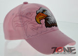 NEW! BIG EAGLES BALL CAP HAT PINK