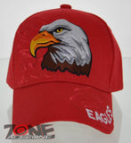 NEW! BIG EAGLES BALL CAP HAT RED