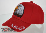 NEW! BIG EAGLES BALL CAP HAT RED