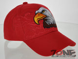 NEW! BIG EAGLES BALL CAP HAT RED