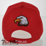 NEW! BIG EAGLES BALL CAP HAT RED