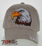NEW! BIG EAGLES BALL CAP HAT TAN