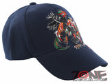 NEW! COCKS FIGHT SHADOW BALL CAP HAT NAVY