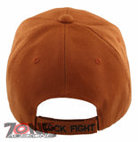 NEW! COCKS FIGHT SHADOW BALL CAP HAT ORANGE