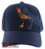 NEW! COCK FIGHT BIG SHADOW BALL CAP HAT NAVY