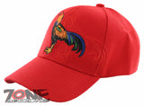 NEW! COCK FIGHT BIG SHADOW BALL CAP HAT RED