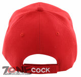 NEW! COCK FIGHT BIG SHADOW BALL CAP HAT RED