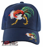 NEW! COCK FIGHT SHADOW BALL CAP HAT A1 NAVY