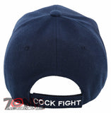 NEW! COCK FIGHT SHADOW BALL CAP HAT A1 NAVY