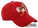 NEW! COCK FIGHT SHADOW BALL CAP HAT A1 RED