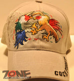 WHOLESALE NEW! COCK FIGHT SHADOW CAP HAT A GRAY