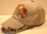 WHOLESALE NEW! COCK FIGHT SHADOW CAP HAT A GRAY