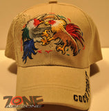 WHOLESALE NEW! COCK FIGHT SHADOW CAP HAT A TAN