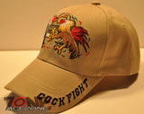 WHOLESALE NEW! COCK FIGHT SHADOW CAP HAT A TAN
