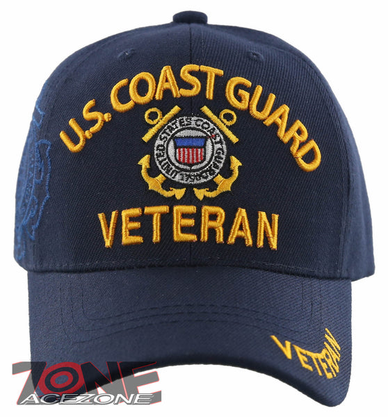 NEW! U.S. COAST GUARD VETERAN CAP BASEBALL HAT NAVY