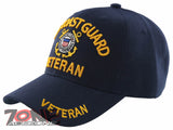 NEW! U.S. COAST GUARD VETERAN CAP BASEBALL HAT NAVY