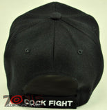 NEW! COCK FIGHT DOBLE COCK CAP HAT BLACK