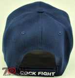 NEW! COCK FIGHT DOBLE COCK CAP HAT NAVY