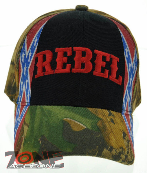 NEW! REBEL PRIDE SIDE FRAG CAP HAT BLACK CAMO
