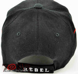 NEW! REBEL PRIDE SIDE FLAME CAP HAT BLACK