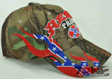 NEW! REBEL PRIDE SIDE FLAME CAP HAT CAMO