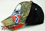 NEW! REBEL PRIDE SKULL CAP HAT CAMO BLACK