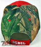NEW! REBEL PRIDE SKULL CAP HAT RED CAMO
