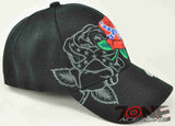 NEW! REBEL PRIDE ROSE DIXIE GIRL CAP HAT BLACK