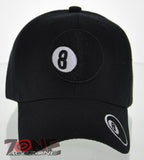 WHOLESALE NEW! EIGHT 8 BALL CAP HAT N1 BLACK